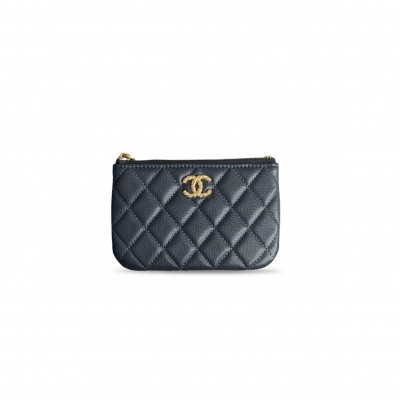 CHANEL CAVIAR QUILTED CC POUCH AP5075 (15*9.5cm) 
